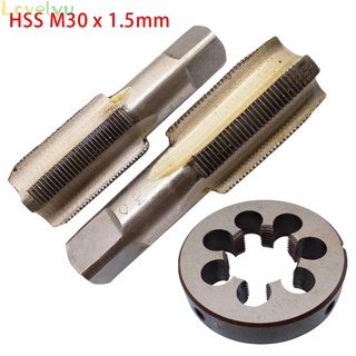 ◀READY▶HSS M30 x 1.5mm Taper &amp; Plug Tap &amp; M30 x 1.5mm Die Metric Thread Right Hand# Good Quality