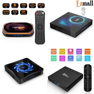 รวมกล่องแอนดรอยด์ทีวี(AndroidTVBox)ขนาดความจุ RAM 4 GB/ROM 32 GB หลากหลายรุ่น HK1 RBOX X4, T95, X96Q MAX, X96 ถูกกว่า FB