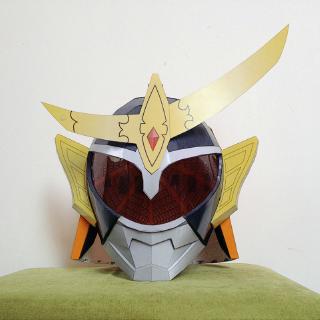 Diy Papercraft Kamen Rider Gaim Wearable หมวกกันน็อค 3 D ของเล่นสําหรับเด็ก