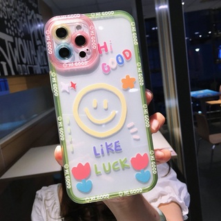 ดอกไม้ยิ้ม สำหรับ เคสไอโฟน 11 Pro Max นางฟ้าตา การ์ตูนซิลิโคนครอบเคส เคสไอโฟน 13 Pro XS Max 12 Pro Max 8 13 12 Pro 11 Pro X 13 Pro Max 8 PLUS เคสกันกระแทก เคสซิลิโคนนิ่มขอบเหลี่ยม เคสไอโฟน 11 12 7 PLUS XS SE XR ทนต่อการขีดข่วน เคสซิลิโคน