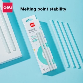 Deli กาวแท่งร้อน กาวแท่ง ขนาด 7mm-18pcs/11mm-12pcs ร้อนไวภายใน5นาที ติดแน่น ติดทน Glue Stick