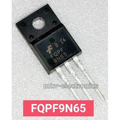 (1ตัว) FQPF9N65 , 9N65 MOSFET N-Channel 9A 650V TO-220FP(รหัสสินค้า M00414)