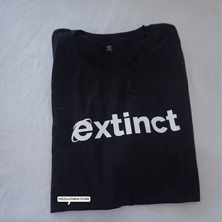 "extinct" เสื้อยืดสกรีน สวมใส่สบาย