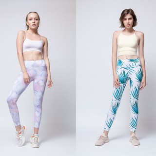 TA ACTIVE TINY PRINTED LEGGING กางเกงเลคกิ้งขายาว กางเกงออกกำลังกาย กางเกงขายาว