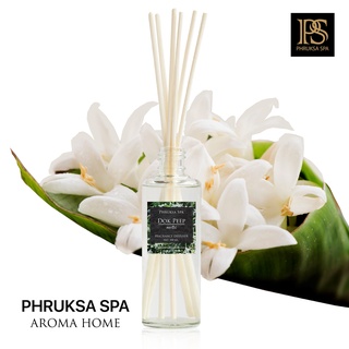 PHRUKSA SPA ก้านไม้หอมปรับอากาศ กลิ่นดอกปีบ 100 มล.(Reed Diffuser Dok Peep )แถมฟรี! ก้านไม้หวาย