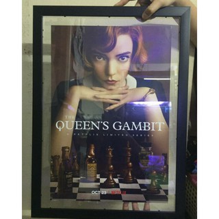 โปสเตอร์หนังซีรีย์ the queens gambit พร้อมใส่กรอบ