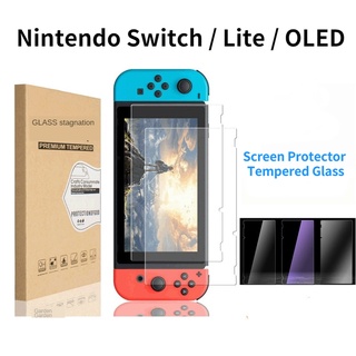 ฟิล์มกระจกนิรภัยกันรอยหน้าจอสัมผัส HD แบบบางพิเศษ ติดตั้งง่าย สําหรับ Nintendo Switch OLED Lite