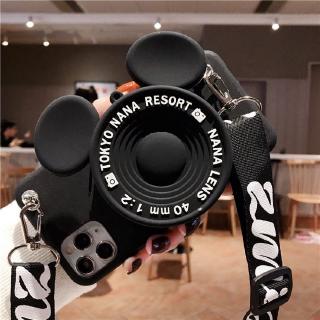 Cartoon Mickey Minnie Samsung Galaxy A71 A51 A12 A42 5G S10 Note10 lite M11 M21 M31 M51 A11 A21S A31  Note10+ Note9 Note10 plus Note8 เคสมือถือ Soft TPU Case เคสโทรศัพท์ Coin purse กล้อง