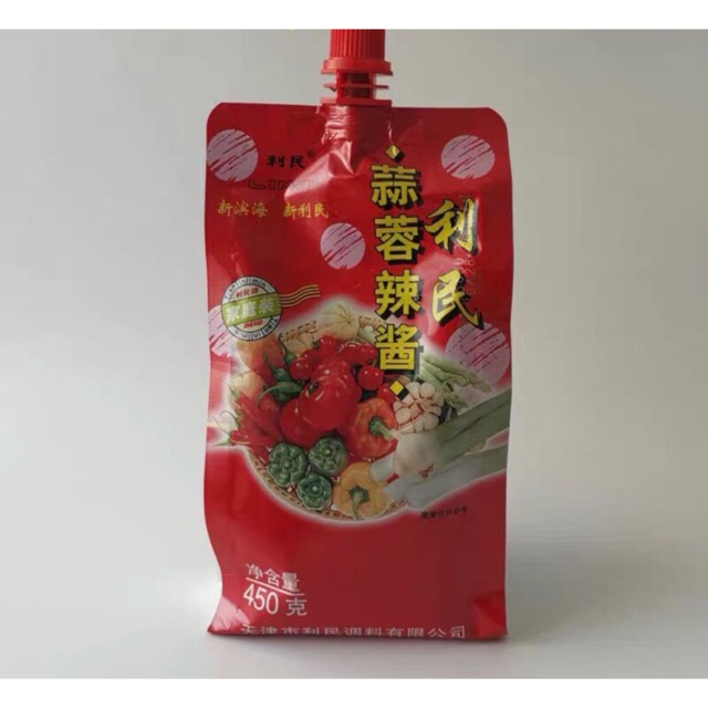 G4 ซอสพริก ซอสจิ้ม ซอสปรุงรส ( 利民 蒜蓉辣酱 ) ขนาด450g ซอส พริก น้ำจิ้ม เหมาะสำหรับเป็นเครื่องจิ้มหรืออประกอบอาหาร