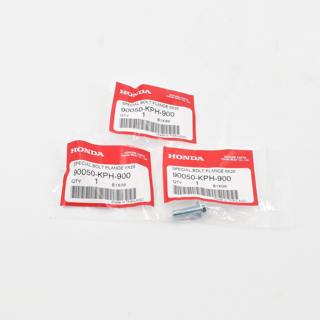 น๊อตแผ่นยกคลัทช์ 6x20มิล เวฟ125/ดรีม125 (ราคา/1ตัว) แท้ศูนย์ฮอนด้า 90050-KPH-900