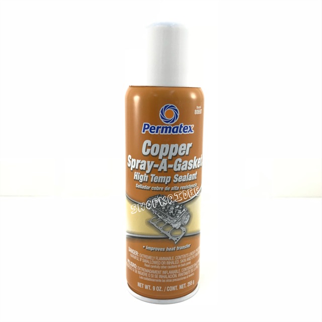 สเปรย์ ฉีดปะเก็นฝาสูบ ผสมทองแดง ยี่ห้อ PERMATEX Copper Spray Gasket 80697 255g.