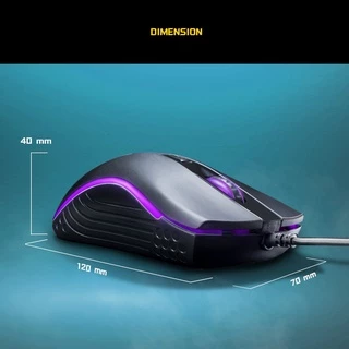 [สินค้ารับประกัน 1 ปี] Nubwo เมาส์เกมมิ่ง WARFARE NM95 LED Lighting ปรับ DPI ได้ 3600 ใช้งานง่าย เหมาะสำหรับเล่นเกม