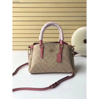 COACH F29434  สีกากี สีชมพูอ่อน ถังเล็ก