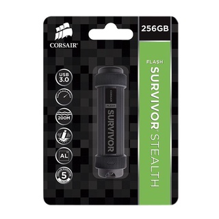 Corsair Flash Survivor Stealth v2 256GB USB 3.0 Flash Drive, CMFSS3B-256GB