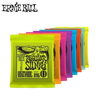 Ernie Ball 2221 2220 2222 สายกีต้าร์ไฟฟ้า Super Slinky เล่นสายดนตรีร็อคโลหะหนักจริง