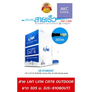 สาย LAN LINK CAT6 OUTDOOR ความยาว 305 เมตร