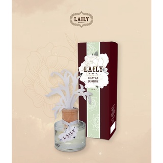 กลิ่นดอกมะลิ อ่อนหวาน น้ำหอมก้านไม้หอมกลิ่นไทยร่วมสมัย  LAILY Chatra Jasmine Reed Diffuser 100ml