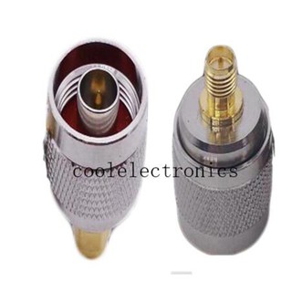 อะแดปเตอร์เชื่อมต่อ RP-SMA Female Pin to N male straight RF Coax Coaxial 2 ชิ้น