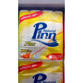 พินน์พลัส กระดาษชำระ (24+8 ม้วน) Pinn Plus Toilet Paper (24 + 8 rolls)