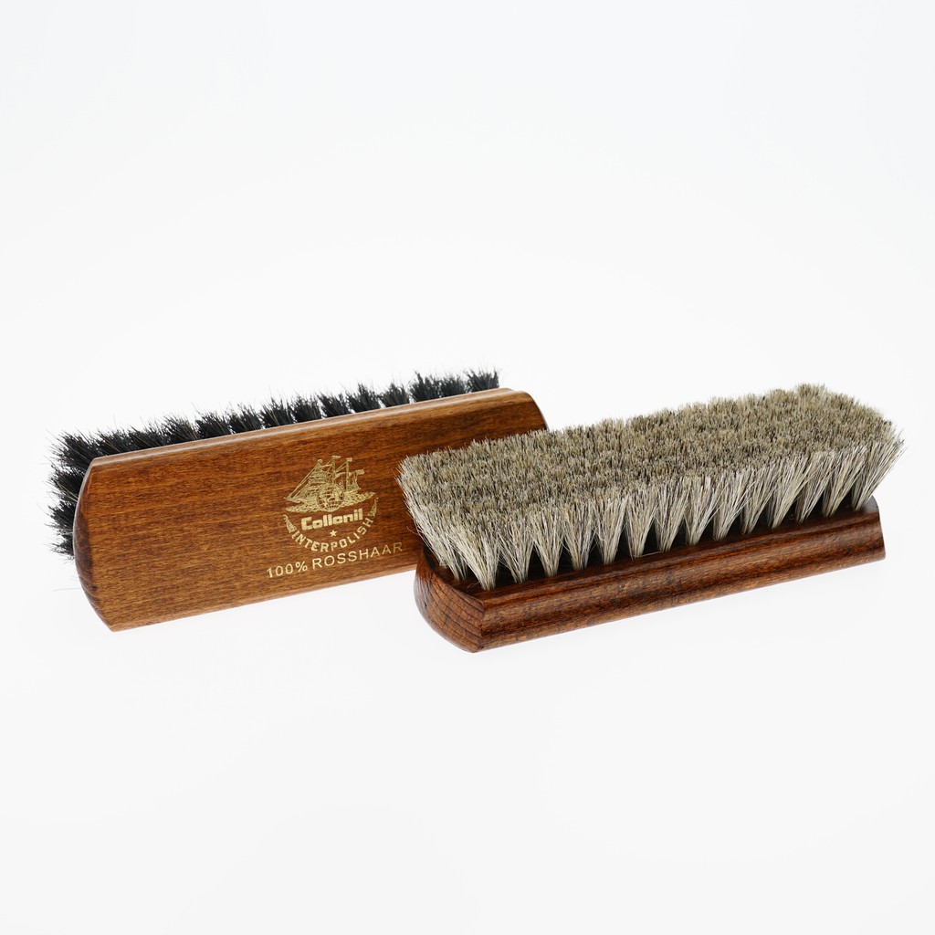 Collonil Polishing Brush (Horse Hair-light/dark) โคโลนิลแปรงขนม้า (สีอ่อน/สีดำ)