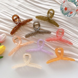 Clear Acetate Cross Hair Claw Geometric Hair Crab Hair Clip Hairpin Shark Clip Bath Tool Fashion Women Hair Accessories