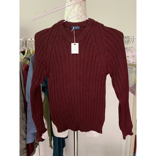 Used เสื้อสเวตเตอร์ไหมพรมทอ  ผ้านิ่มใส่สบาย แบรนญี่ปุ่นราคา