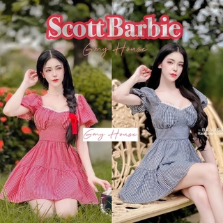 GMY HOUSE ♦️Scott Barbie เดรสสก๊อตแขนตุ๊กตาผูกหลัง