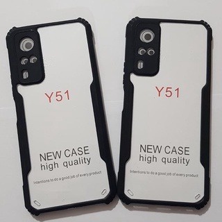 VIVO Y51 2020 Y51A 2021 Y53S 2021 โปร่งใส Softcase ปลอก VIVO Y51 2020 Y51A 2021 Y53S 2021