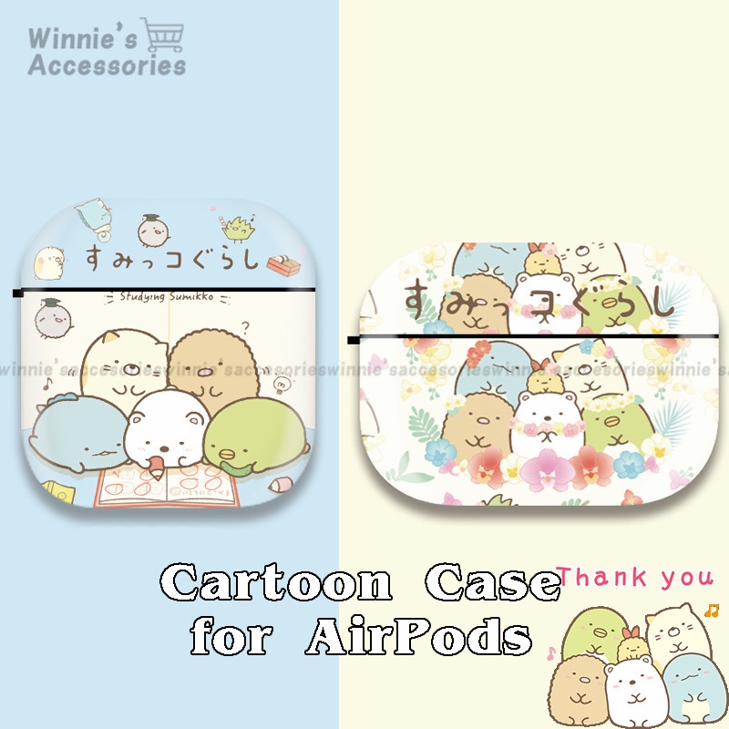 เคส Sumikko Gurashi Casing AirPods Case สำหรับ Apple AirPods 1 2 Pro Cute Cartoon Cover เคสป้องกัน