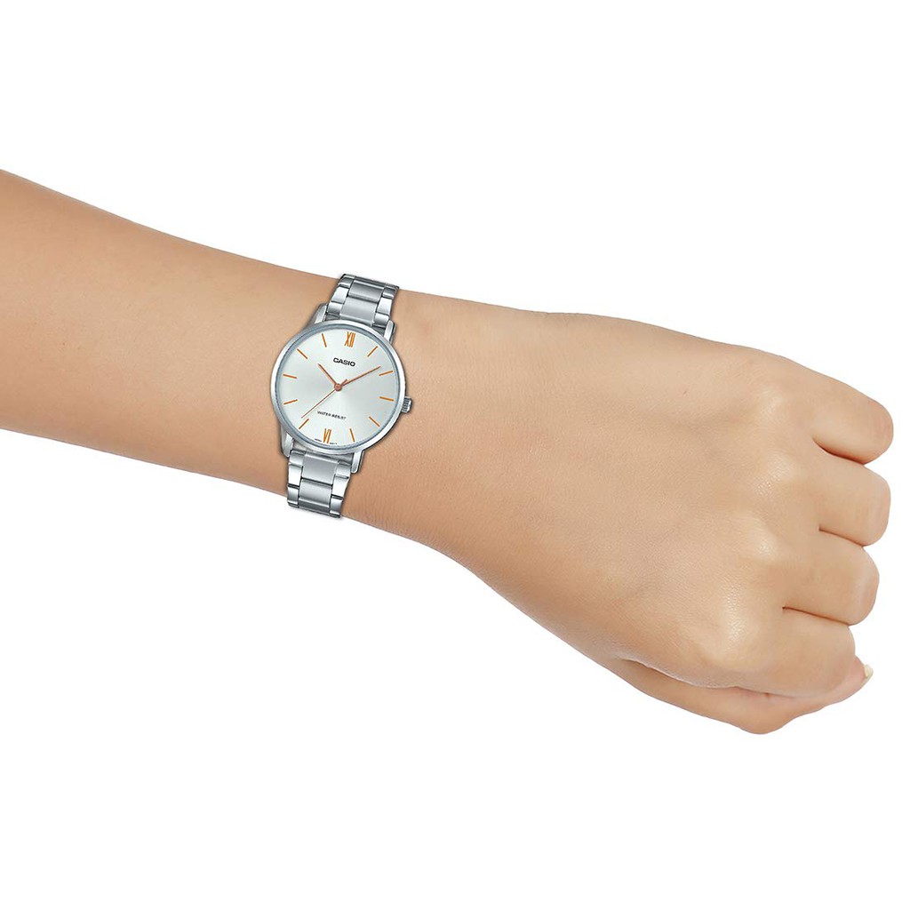 ของแท้ นาฬิกาข้อมือ Casio ผู้หญิง รุ่น LTP-VT01 สายสแตนเลส