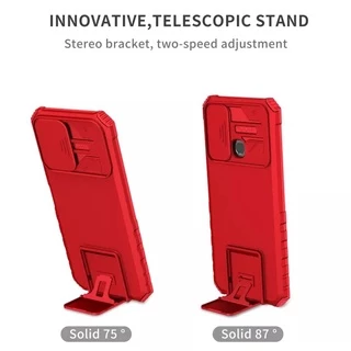 Case For Samsung galaxy A50S A50 A30S A51 A31 A02 เคสสไลด์ปิดกล้อง กันกระแทก มีขาตั้งในตัวตั้งได้ กันรอยกล้องTPU+PC
