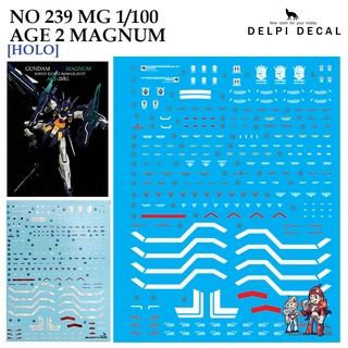 ดีคอลน้ำ [DELPI] 239 MG AGE 2 MAGNUM 1/100 [POLIGONAL-HOLO] Water Decal