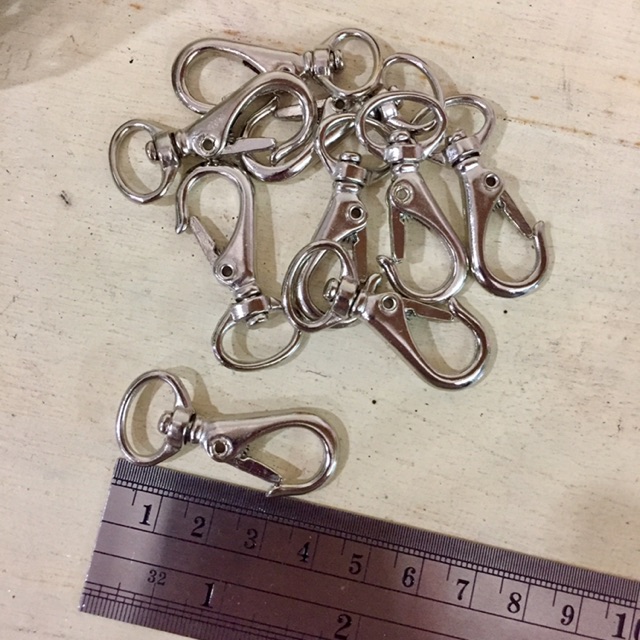 คอหมาจิ๋ว ขนาด4cms สีนิกเกิล