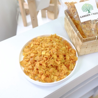 Dried Mango Soft Diced 8-10mm มะม่วงอบแห้งแบบเต๋า สูตรน้ำตาลน้อย เกรด A อร่อย หอม กลมกล่อม  ผลไม้อบแห้ง By Garden Fruits