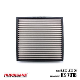 HURRICANE กรองแอร์สแตนเลสสตีล เฮอร์ริเคน รุ่น HS-7018 Mitsubishi  Pajero SpaceWGN	Triton