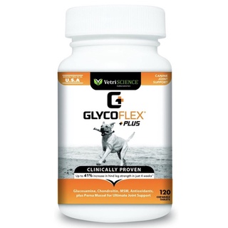 Vetriscience Glycoflex Plus Hip and Joint Support บำรุงข้อและสะโพกสำหรับสุนัข 120 เม็ดเคี้ยว