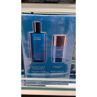 ป้ายคิงแท้ 100% Davidoff Cool Water Gift Set 125ml EDT + 70g Deodorant Stick
