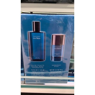 ป้ายคิงแท้ 100% Davidoff Cool Water Gift Set 125ml EDT + 70g Deodorant Stick