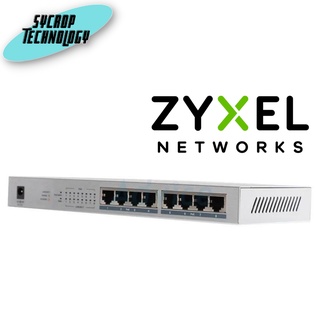 ZYXEL Gigabit Switching Hub 8 Port GS1008HP (10,8 POE) ประกันศูนย์ เช็คสินค้าก่อนสั่งซื้อ