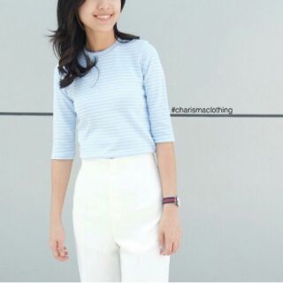 Basic stripe top จากร้าน charismaclothing