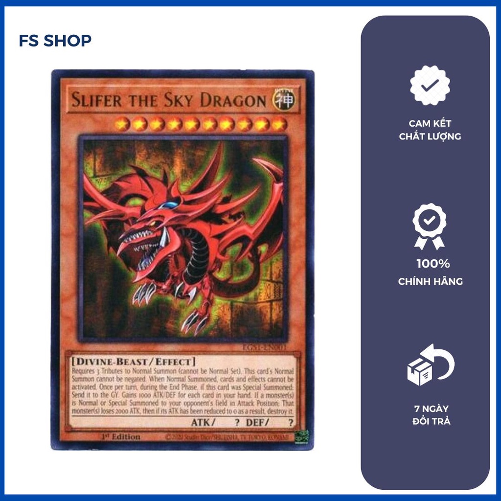 การ์ด Osiris ของแท้ -Slifer the Sky Dragon yugioh (หายากมาก)