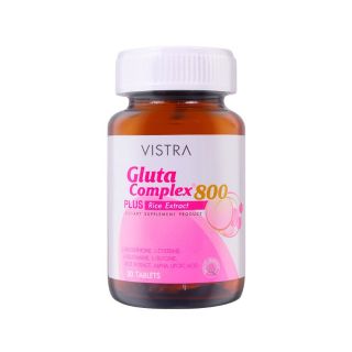 VISTRA  GLUTA  COMPLEX 800 mg 30เม็ด บำรุงผิวกระจ่างใส ลดเลือนจุดด่างดำ