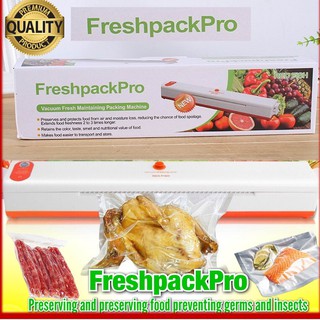 เครื่องซีลถุงสูญญากาศไฟฟ้า -Freshpackproใช้สำหรับปิดถุงอาหารในครัวให้สด ใหม่ เสมอ หมดปัญหากลิ่นอับในตู้เย็นใช้งานได้ง่าย