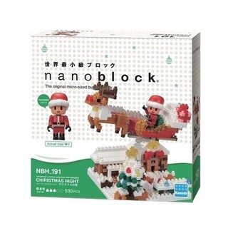 ของแท้จากญี่ปุ่น🧡 Kawada NBH_191 Nanoblock Stories Collection Christmas Night ตัวต่อนาโนบล็อคคริสต์มาสคอลเลคชั่น