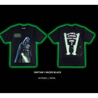 เสื้อยืดผ้าฝ้าย QWT146-1 VADER BLACK