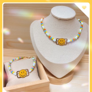 Choker โชคเกอร์ smiley😊😉😃✨สร้อยยิ้ม❤️ สร้อยคอดาราใส่ งานแบรนด์ สร้อยมุก สร้อยหอย