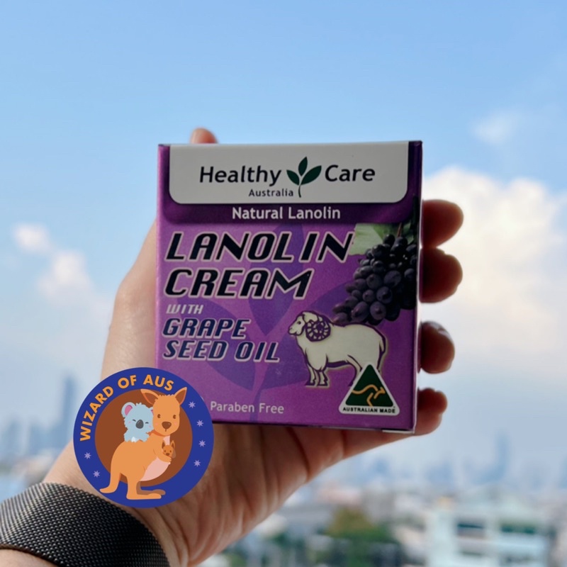 ครีมรกแกะ ✅แท้จากออสเตรเลีย✅ Healthy Care Lanolin Cream With Grape Seed 100g