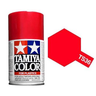 Tamiya Spray Color สีสเปร์ยทามิย่า TS-36 FLUORESCENT RED 100ML