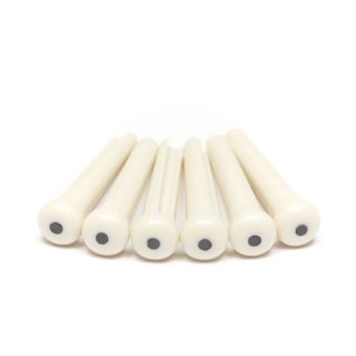 หมุดกีต้าร์ TUSQ traditional Bridge pins white with 2mm black dot หมุด PP-1122-00 Graphtech กราฟเทค หย่อง PP112200