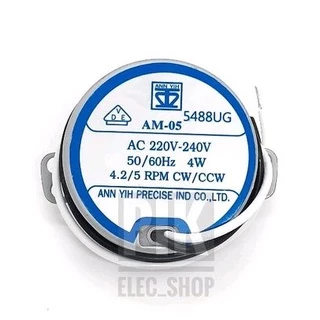 มอเตอร์ส่ายพัดลมฮาตาริ 16 นิ้ว AM-05 4.2/5RPM แกนยาว มอเตอร์ส่าย มอเตอร์สวิง มอเตอร์ส่ายฮาตาริ Hatari ชุดเฟืองส่ายฮาตาริ